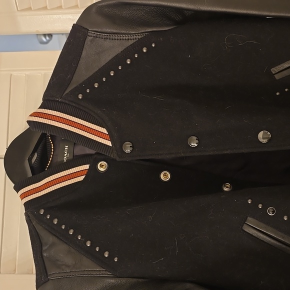 Coach wool/leather jacket Small - Picture 2 of 5